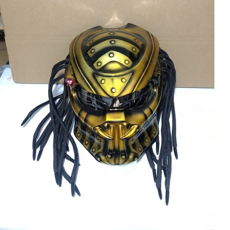 Custom Predator Motorcycle Helmet - Capacete de Motocicleta Integral Racing Predator