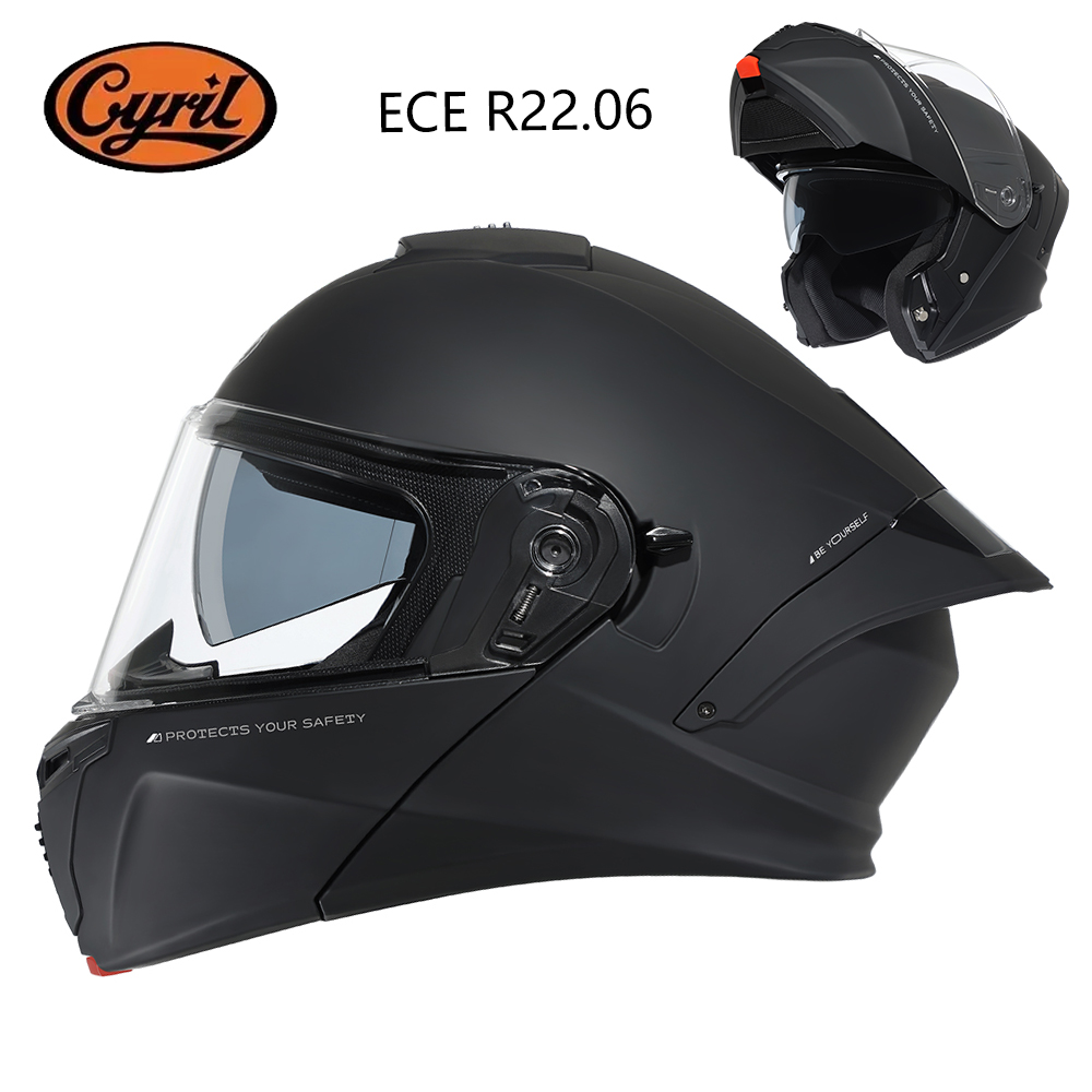 Modular Flip Up Motorcycle Helmet Dot Approved - Capacete Modular CYRIL para Motocicleta, Aprovado