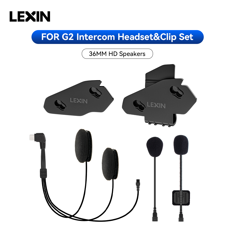 Universal Motorcycle Helmet Intercom Headset - LEXIN-G2 motocicleta interfone fone de ouvido