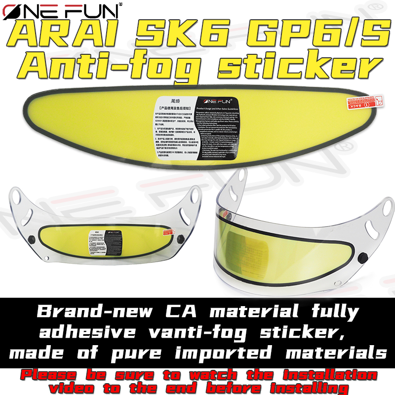 Motorcycle Helmet Anti Fog Pinlock Shield - Viseira Antifog SK6 para Capacete de