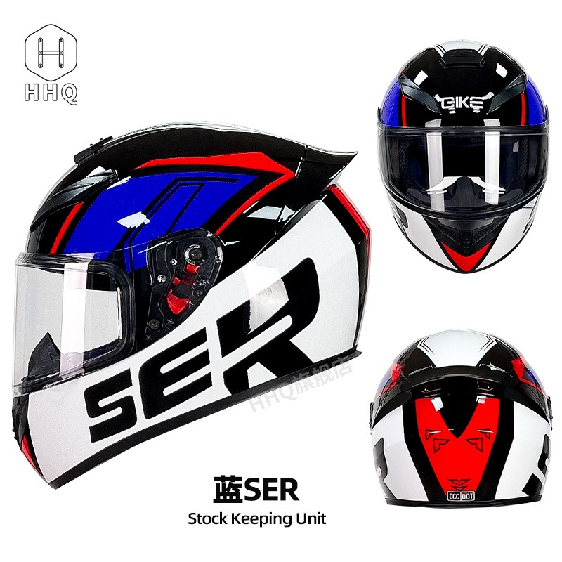 Capacete de motocicleta facial - Full Face Motorcycle Helmet With Bluetooth avaliação e preço