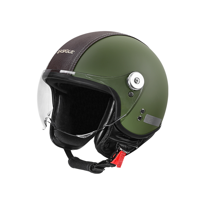 Capacete de Motocicleta Vintag - Vintage Open Face Retro Helmet avaliação e preço