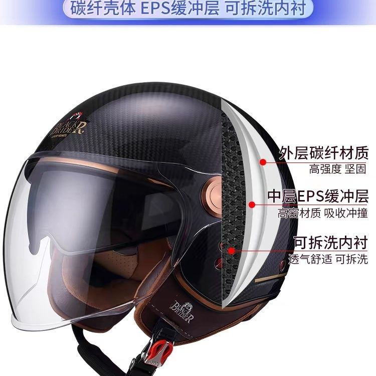 Capacete Retro BEON BR20 em Fi - Vintage Open Face Retro Helmet avaliação e preço