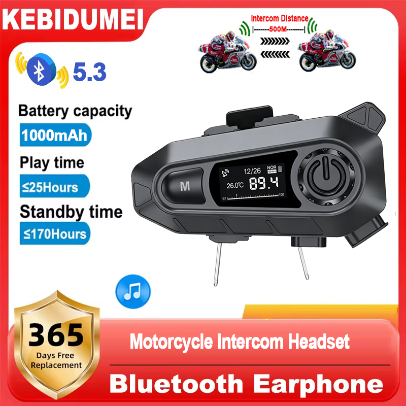 Intercomunicador Bluetooth 5.3 - Universal Motorcycle Helmet Intercom Headset avaliação e preço