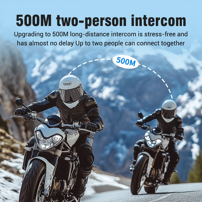 Intercomunicador Bluetooth 5.3 - Universal Motorcycle Helmet Intercom Headset avaliação e preço