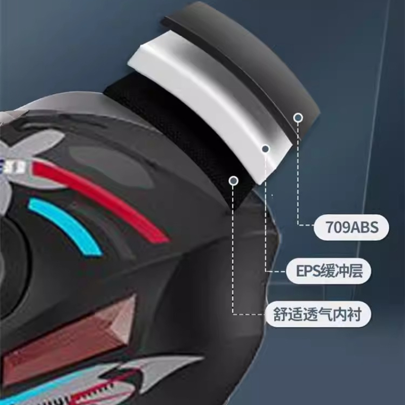 Capacete de Segurança Modular  - Full Face Motorcycle Helmet With Bluetooth avaliação e preço