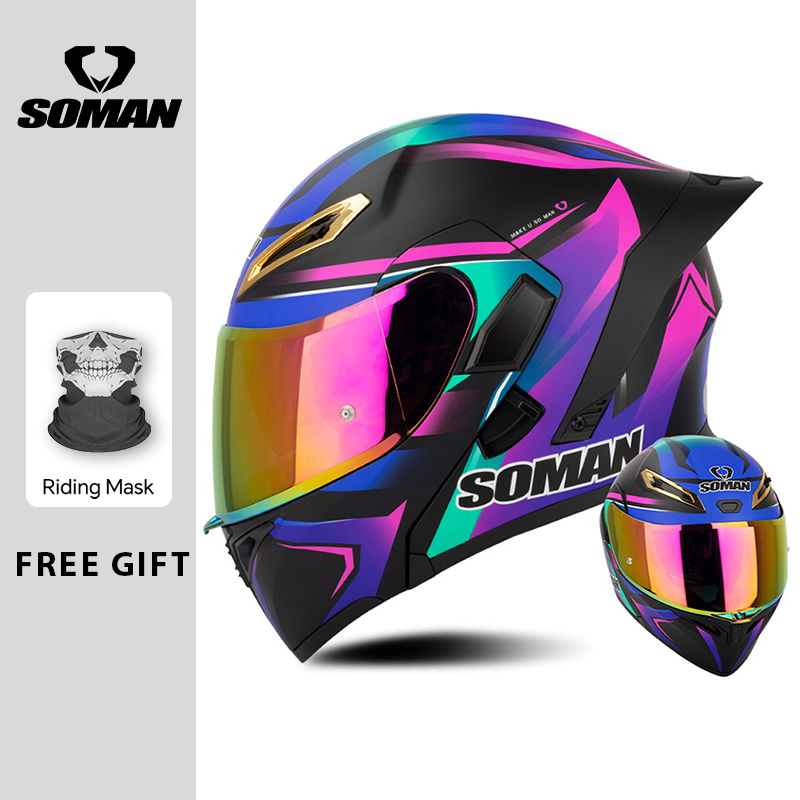Unissex dot aprovado dupla vis - Modular Flip Up Motorcycle Helmet Dot Approved avaliação e preço