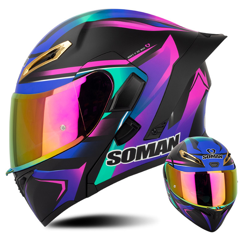 Capacete de motocicleta DOT ap - Modular Flip Up Motorcycle Helmet Dot Approved avaliação e preço