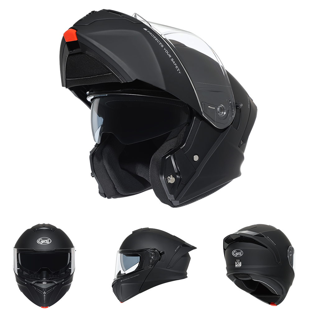 Capacete Modular CYRIL para Mo - Modular Flip Up Motorcycle Helmet Dot Approved avaliação e preço