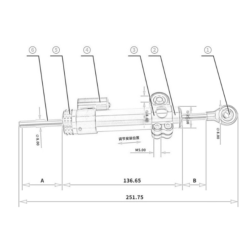 Amortecedor de Direção em Fibr - Scooter Parts avaliação e preço