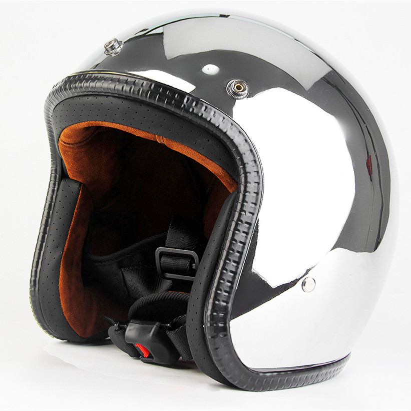Aberto rosto capacete da motoc - Vintage Open Face Retro Helmet avaliação e preço