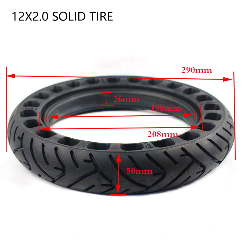 Pneu Sólido de 12 Polegadas 12 - Scooter Parts avaliação e preço
