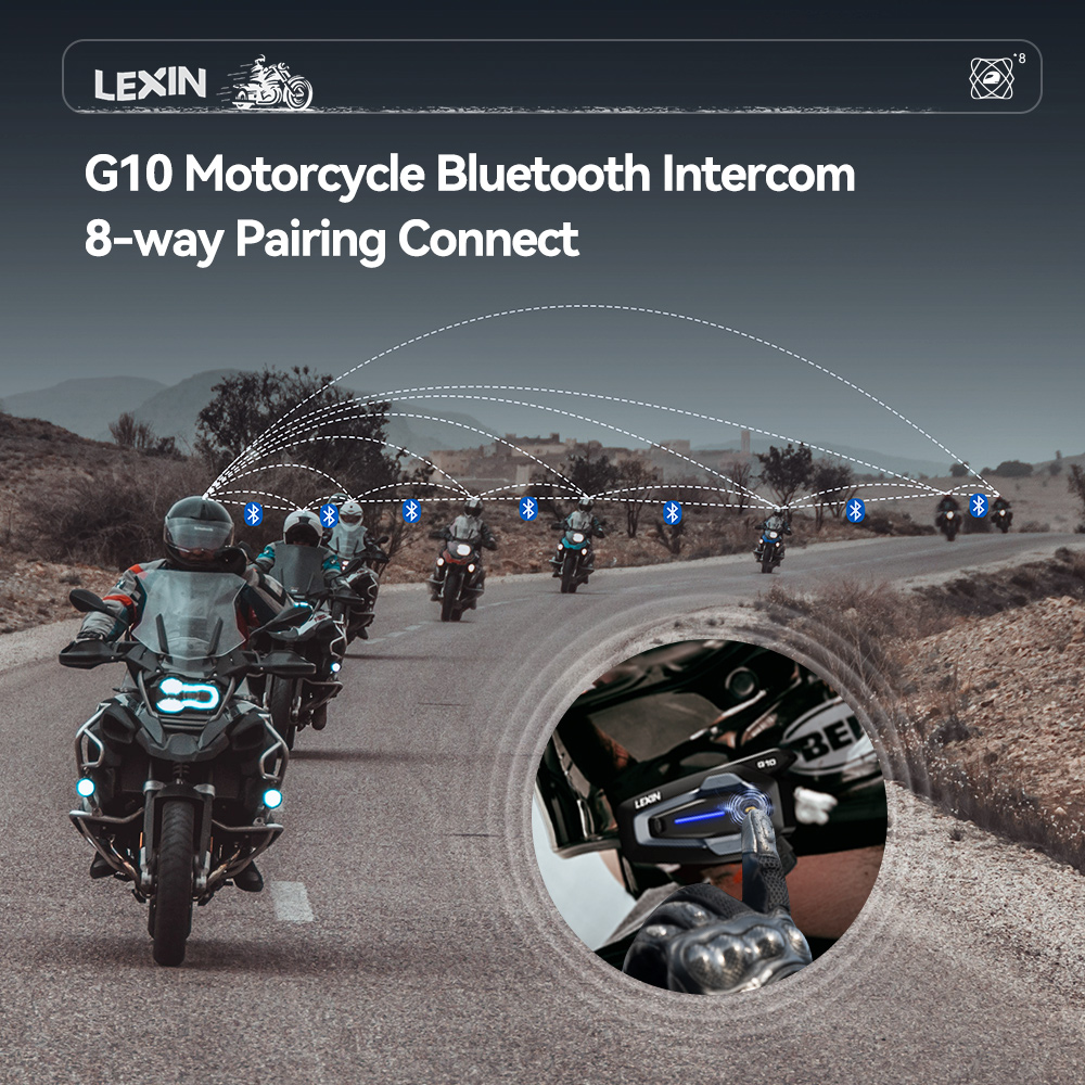 NEW-LEXIN G10 Intercomunicador - Universal Motorcycle Helmet Intercom Headset avaliação e preço