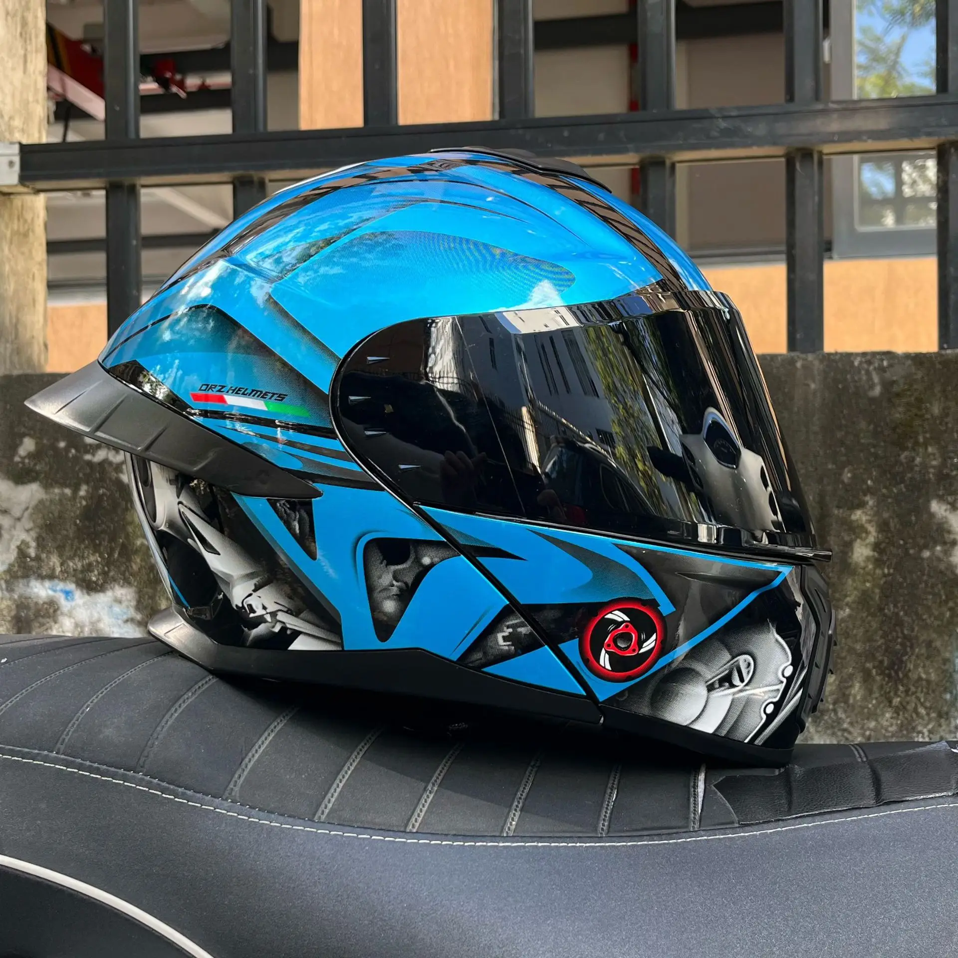 Capacete de Motocicleta Certif - Full Face Motorcycle Helmet With Bluetooth avaliação e preço