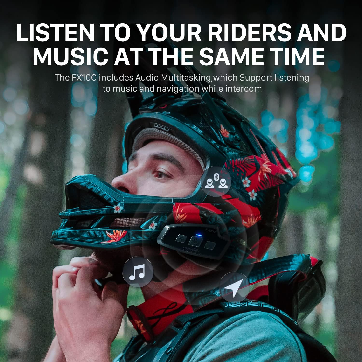 Fodsports fx 10c motocicleta m - Universal Motorcycle Helmet Intercom Headset avaliação e preço