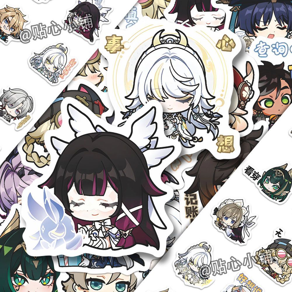 64PCS Adesivos de Anime Genshi - Motorcycle Helmets avaliação e preço