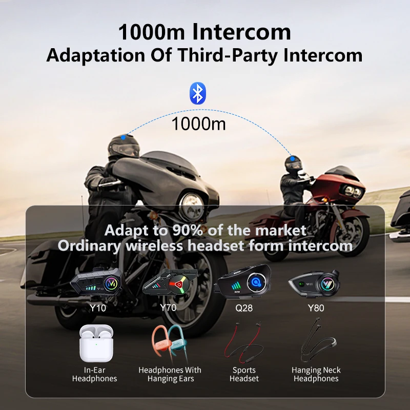 O novo capacete de motocicleta - Universal Motorcycle Helmet Intercom Headset avaliação e preço